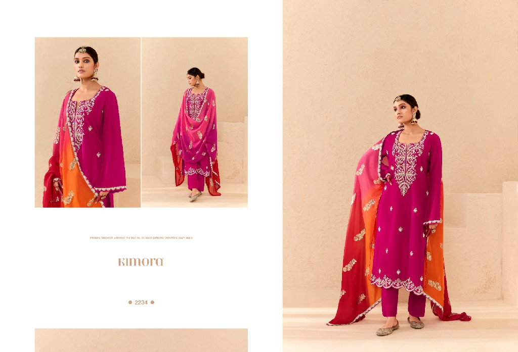 kimora launch Heer sajda vol 53 silk embroidery salwar kameez