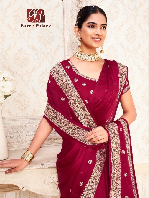 Saree Palace D.no 2001 To 2005 Series Wholesale Vichitra Silk Sarees