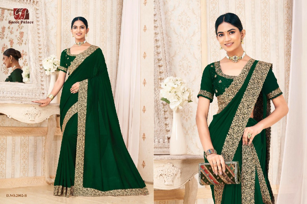 Saree Palace D.no 2001 To 2005 Series Wholesale Vichitra Silk Sarees