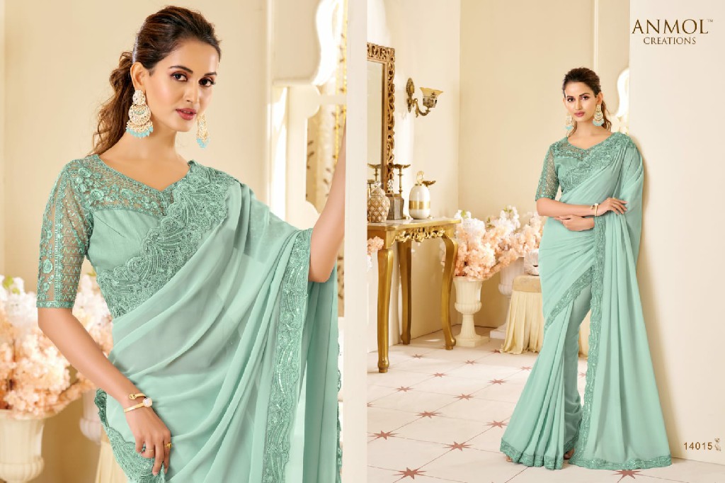 Anmol Creations Elegance Vol-19 Wholesale Function Wear Ethnic Sarees