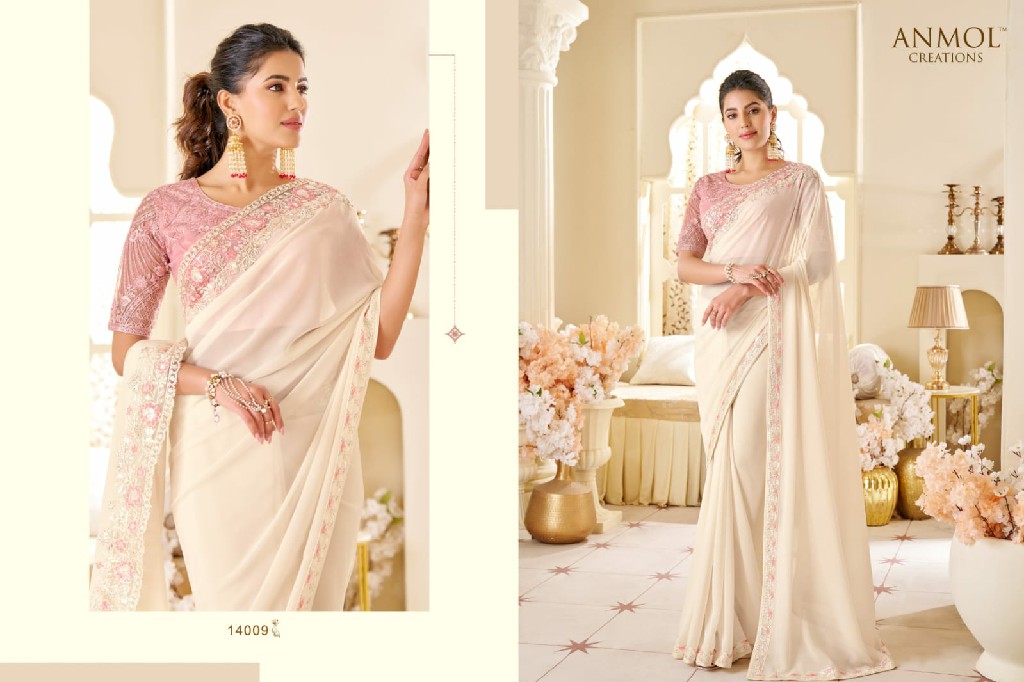 Anmol Creations Elegance Vol-19 Wholesale Function Wear Ethnic Sarees