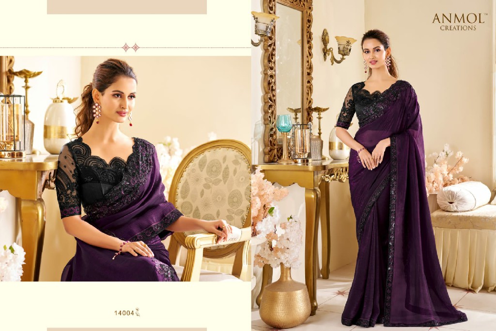 Anmol Creations Elegance Vol-19 Wholesale Function Wear Ethnic Sarees