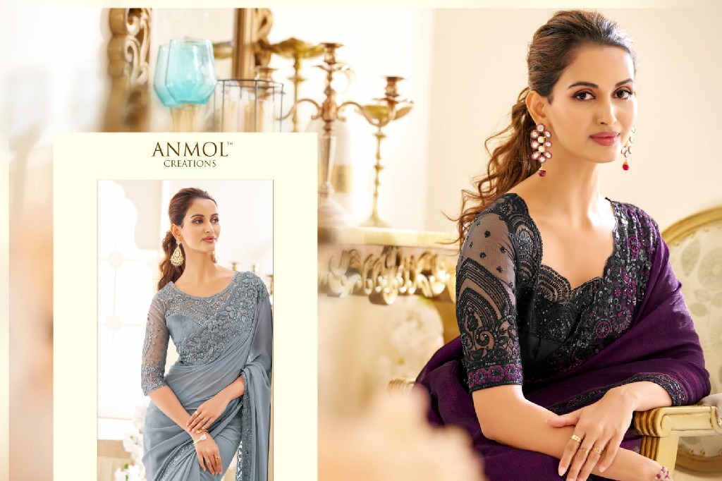 Anmol Creations Elegance Vol-19 Wholesale Function Wear Ethnic Sarees