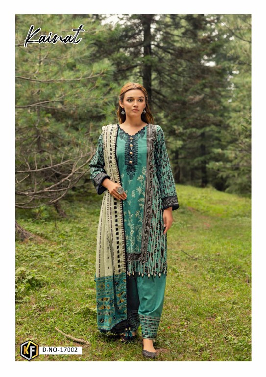 Keval Fab Kainat Vol-17 Luxury Lawn Collection Cotton Dress Material