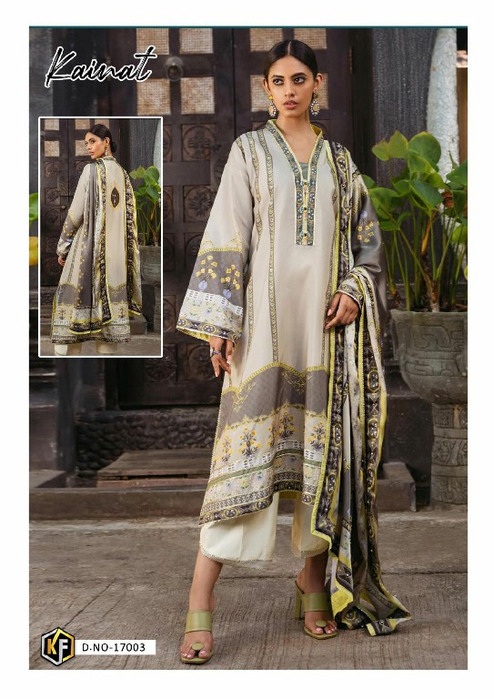 Keval Fab Kainat Vol-17 Luxury Lawn Collection Cotton Dress Material