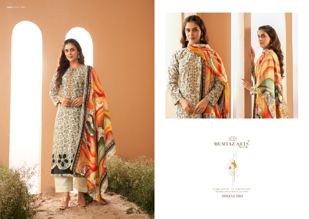 Mumtaz Arts Suhana Wholesale VIscose Muslin With Embroidery Work Dress Material