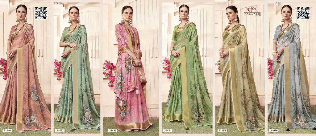 Vallabhi Shalu Vol-8 Wholesale Digital Print Collection Sarees