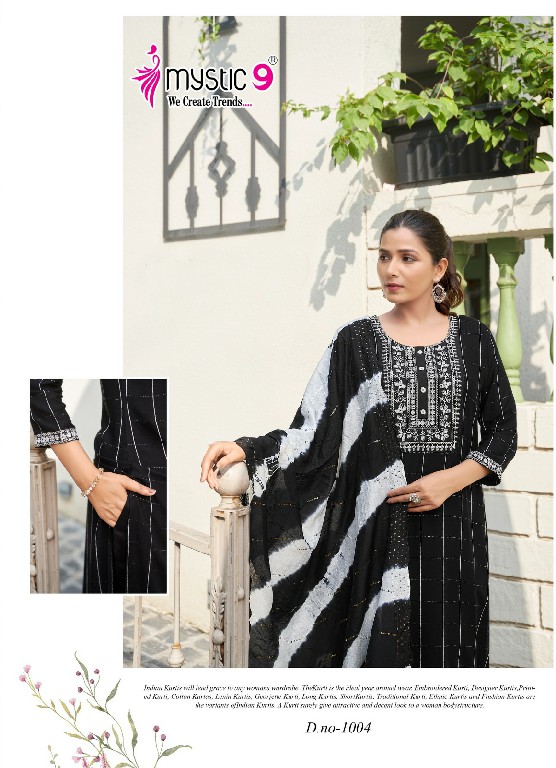 Mystic 9 Maya Vol-1 Wholesale Straight Cut Kurti With Pant And Dupatta