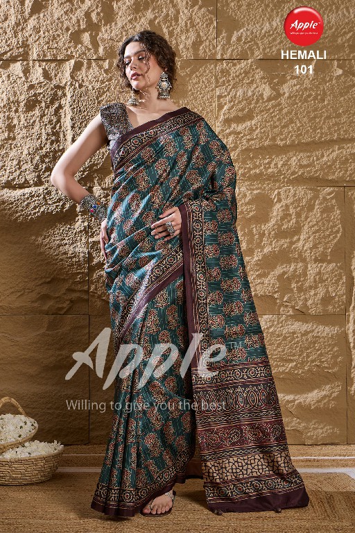 apple launch hemali vol 1 fashionable dolphin sp printed saree