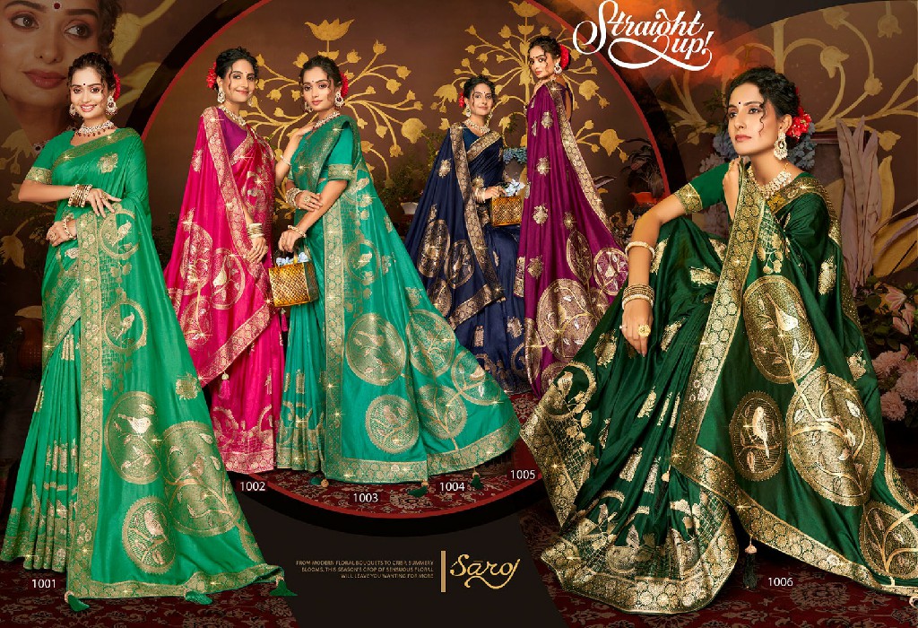 Saroj Nairaa Dola Saroski Vol-1 Wholesale Dola Fabrics Silk Sarees