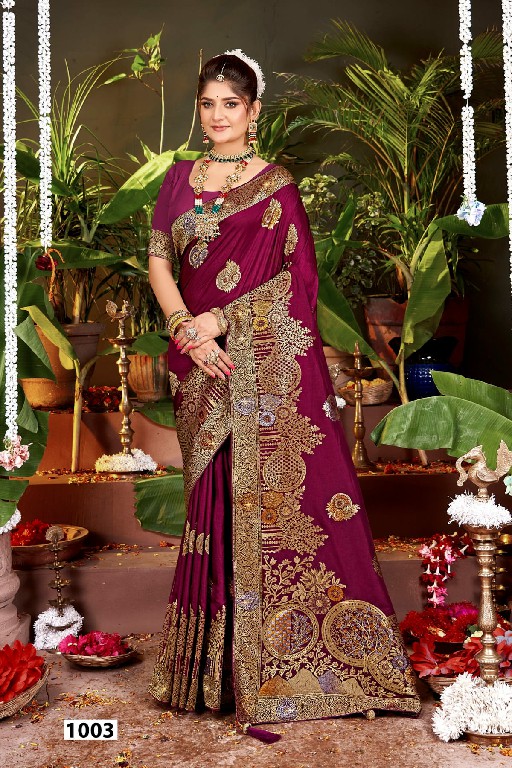 Saroj Nairaa Dola Saroski Vol-5 Wholesale Dola Fabrics Silk Sarees