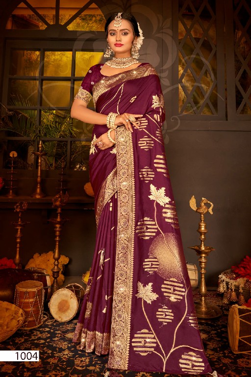 Saroj Nairaa Dola Saroski Vol-9 Wholesale Dola Fabrics Silk Sarees