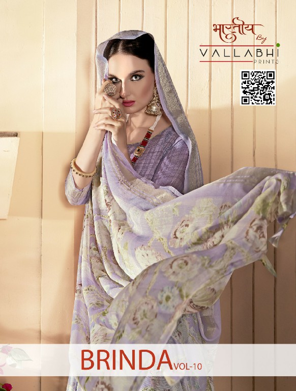 Vallabhi Brinda Vol-10 Wholesale Georgette Fabrics Ethnic Sarees