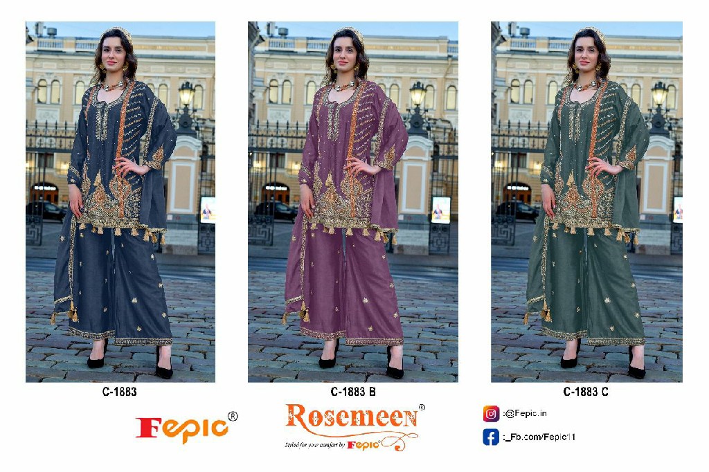 Fepic Rosemeen C-1883 Wholesale Indian Pakistani Concept Salwar Suits