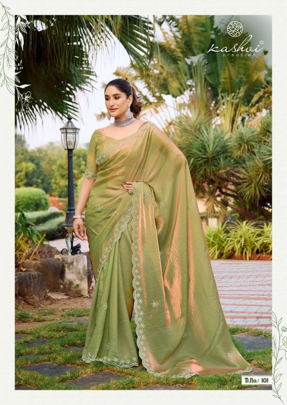 signature vol 1 by kashvi creation malai silk fashionable design saree