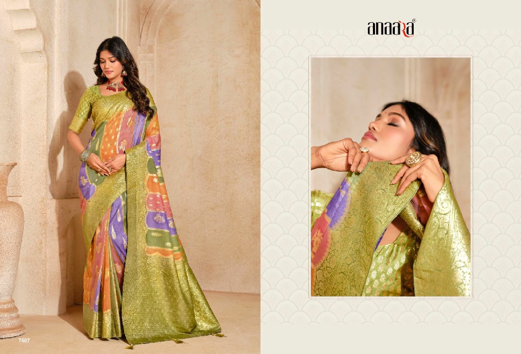 tathastu anaara 7501- 7508 beautiful silk zari weaving party wear women saree