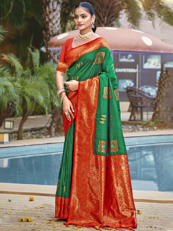 bunawat shriprada silk wedding festival wear silk fabric saree collection