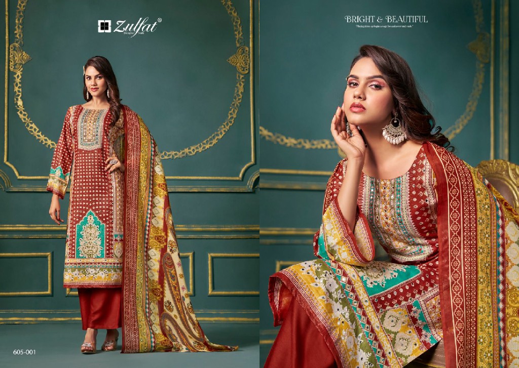 Zulfat Tisha Wholesale Pure VIscose Shimmer Reyon Dress Material