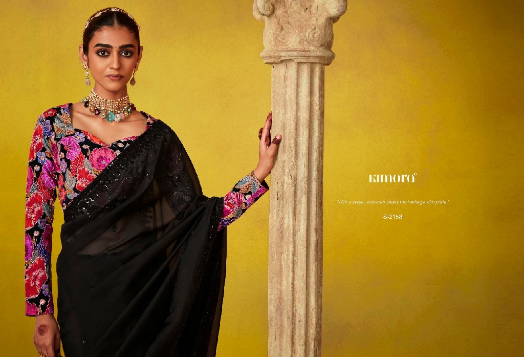 Kimora Divani Wholesale Tissue Silk Designer Ethnic Sarees Catalog