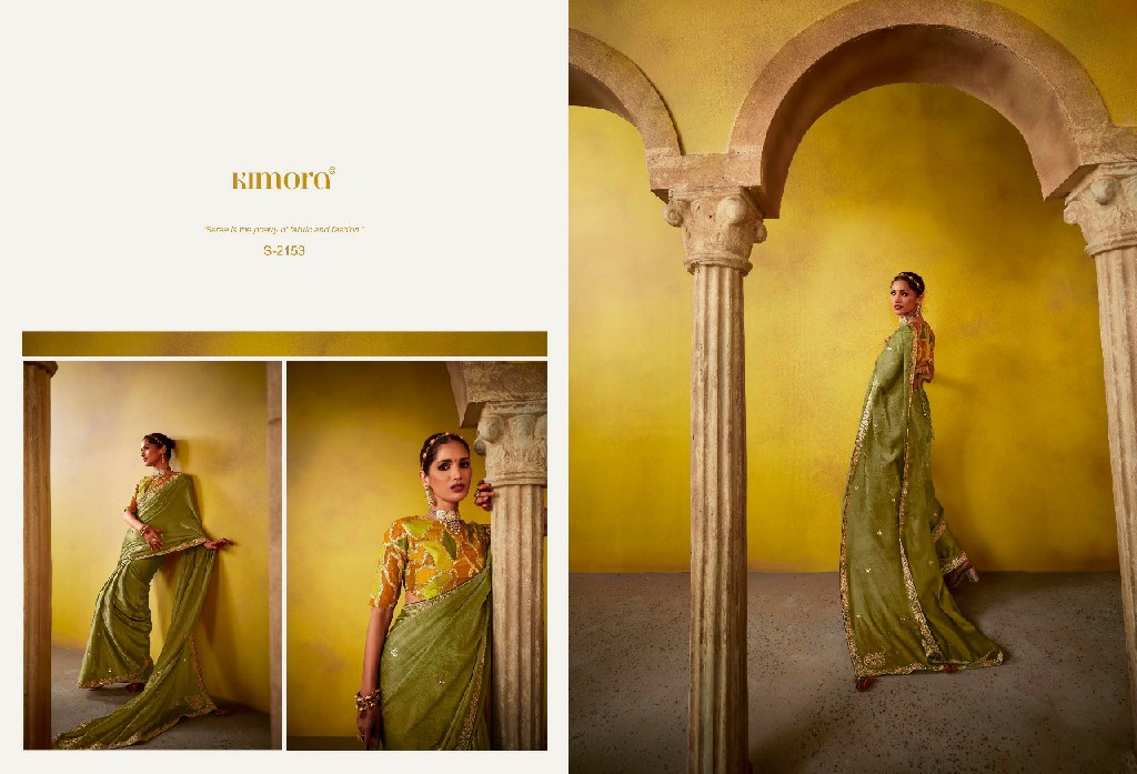 Kimora Divani Wholesale Tissue Silk Designer Ethnic Sarees Catalog