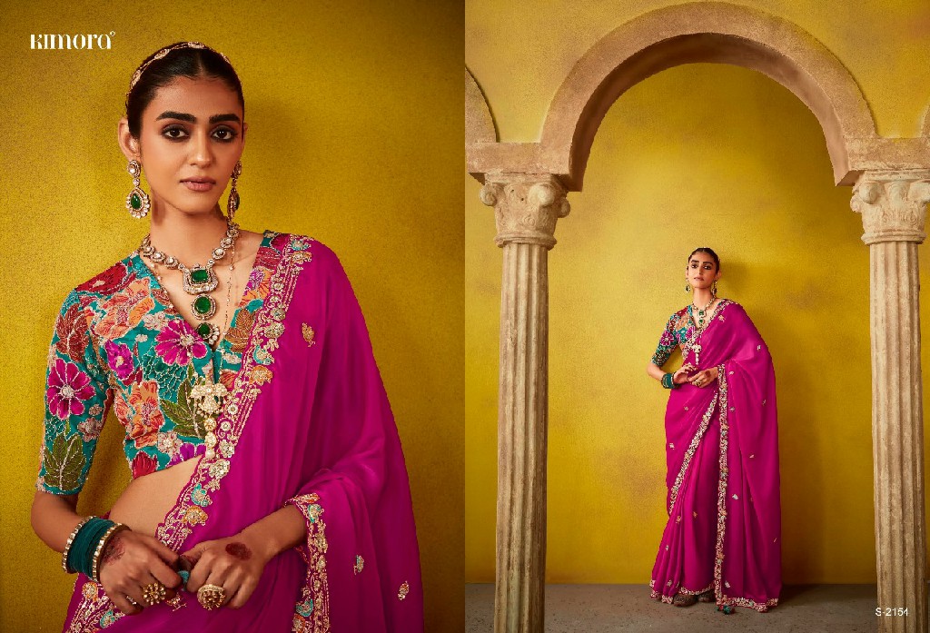 Kimora Divani Wholesale Tissue Silk Designer Ethnic Sarees Catalog