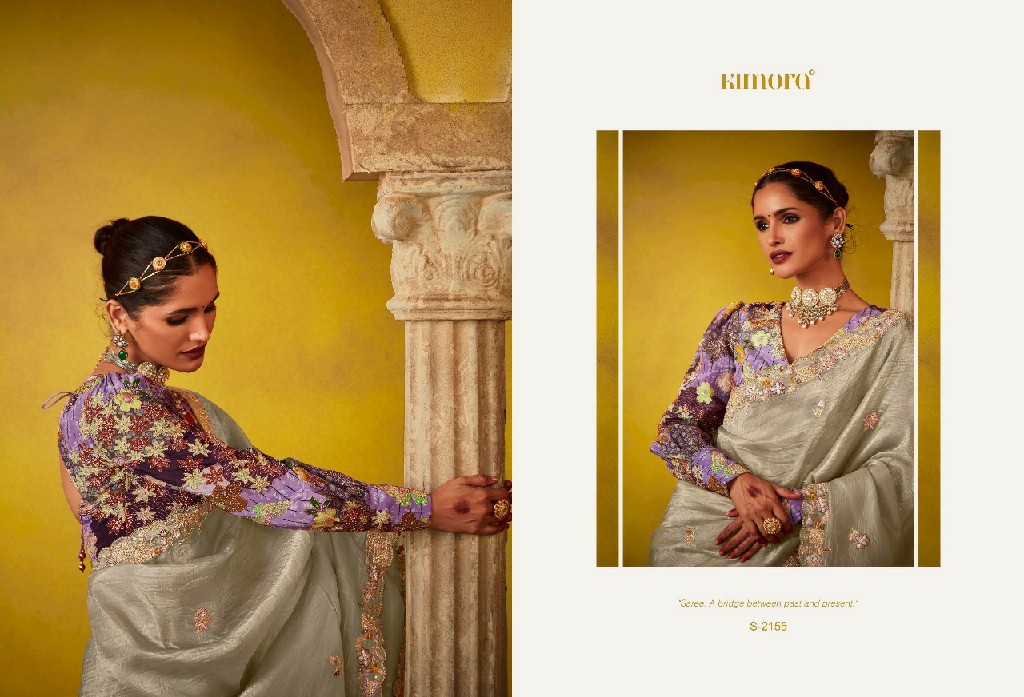 Kimora Divani Wholesale Tissue Silk Designer Ethnic Sarees Catalog