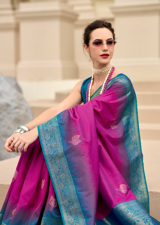 rajpath launch white mango silk with contras border festive wear ethnic saree