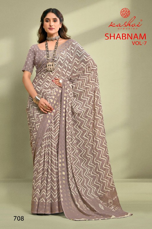 shabnam vol 7 by kashvi creation dull moss best saree online