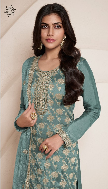 vinay kuleesh silky vol 4 lotus silk jacquard embroidery salwar suits