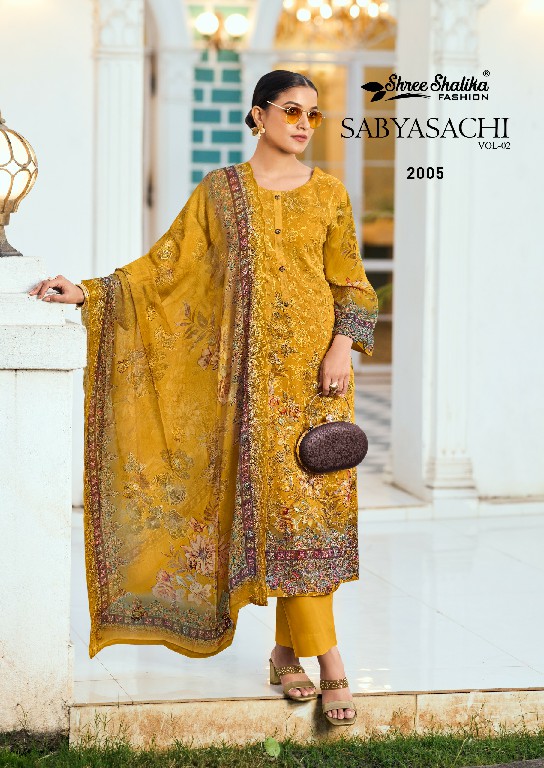 Shree Shalika Sabyasachi Vol-2 Wholesale Pure Georgette Fabrics Straight Salwar Suits