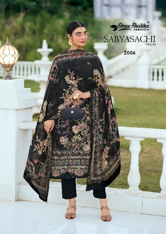 Shree Shalika Sabyasachi Vol-2 Wholesale Pure Georgette Fabrics Straight Salwar Suits