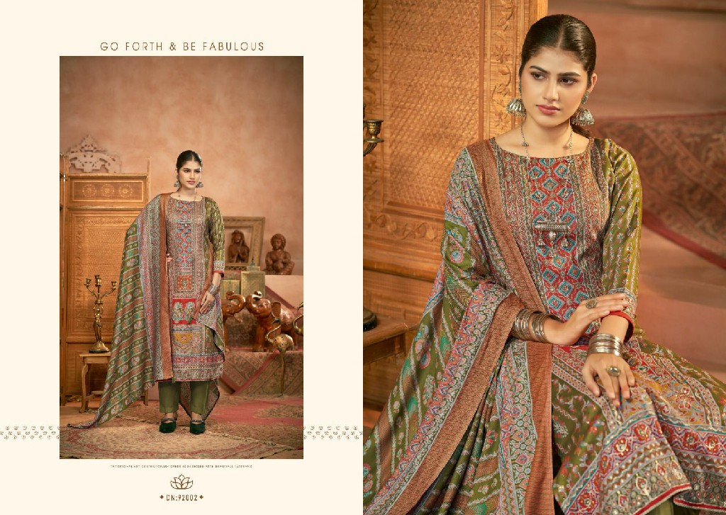 Nishant Tannisa Wholesale Pure Pashmina With Work Winter Dress Material