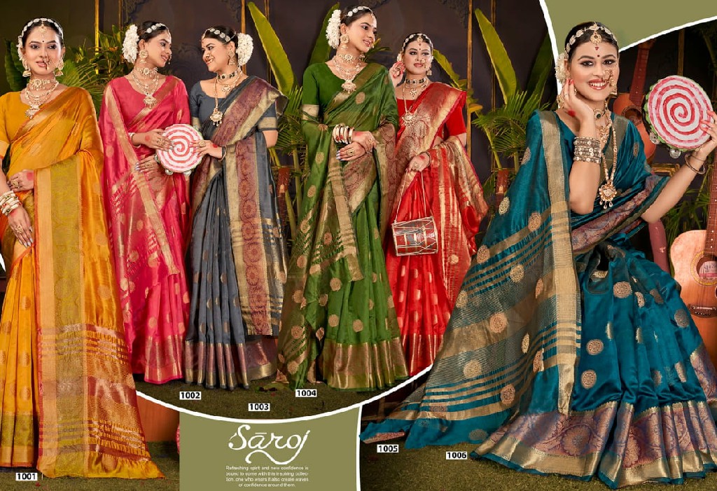 Saroj Mast Kalandar Organza Vol-3 Wholesale Soft Organza Sarees