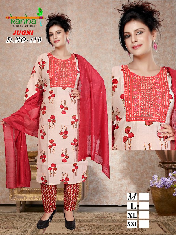 Kanha Jugni Wholesale Heavy Muslin 3 Piece Readymade Suits