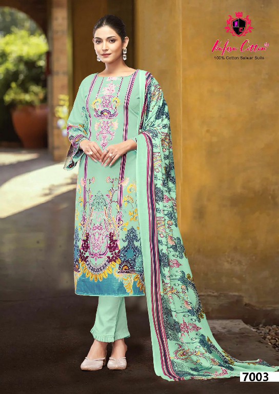 NAFISA COTTON ESRA KARACHI SUITS VOL 7 PAKISTANI CASUAL WEAR UNSTITCH SALAWAR KAMEEZ