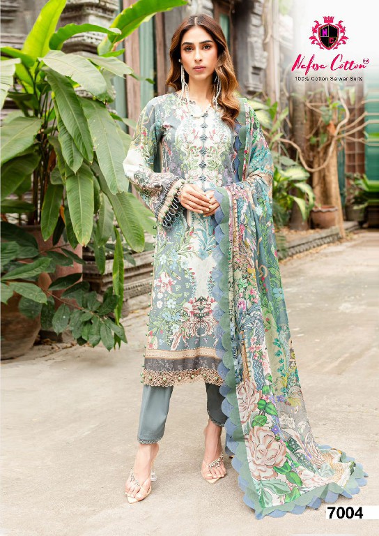 NAFISA COTTON ESRA KARACHI SUITS VOL 7 PAKISTANI CASUAL WEAR UNSTITCH SALAWAR KAMEEZ