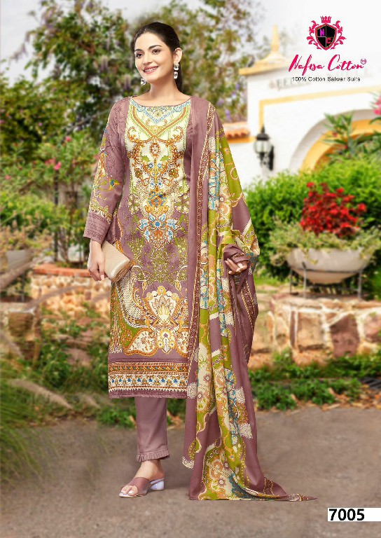 NAFISA COTTON ESRA KARACHI SUITS VOL 7 PAKISTANI CASUAL WEAR UNSTITCH SALAWAR KAMEEZ