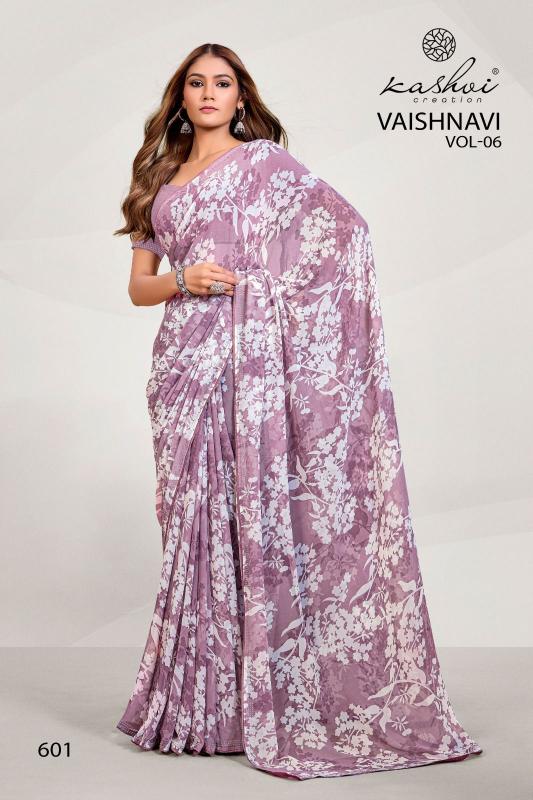 vaishnavi vol 6 by kashvi creation weightless indian saree wholesaler