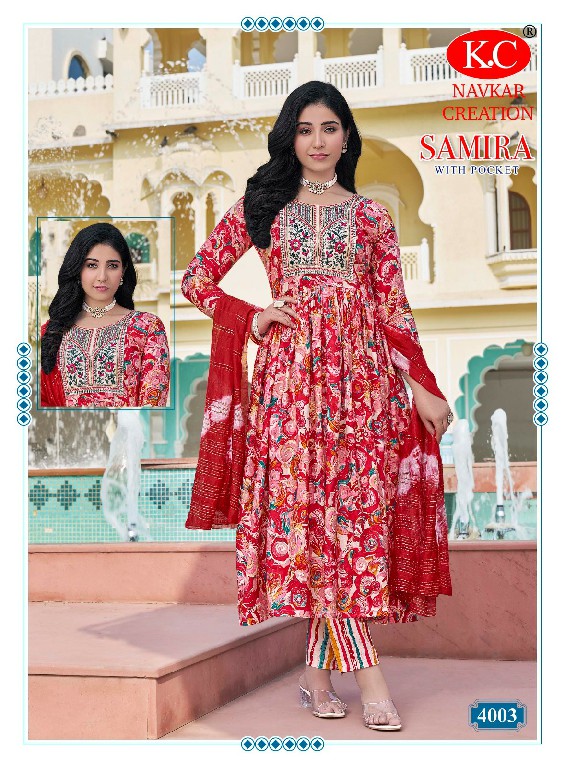 samira vol 4 by navkar creation rayon readymade best design salwar suit set