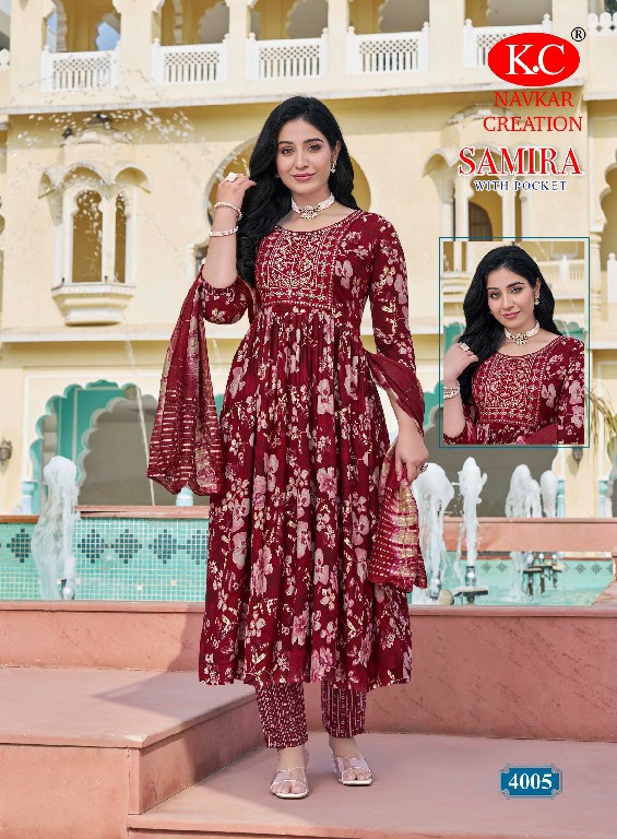 samira vol 4 by navkar creation rayon readymade best design salwar suit set