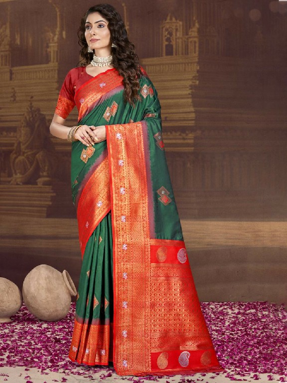 bunawat ocean silk wedding festival wear silk fabric saree collection