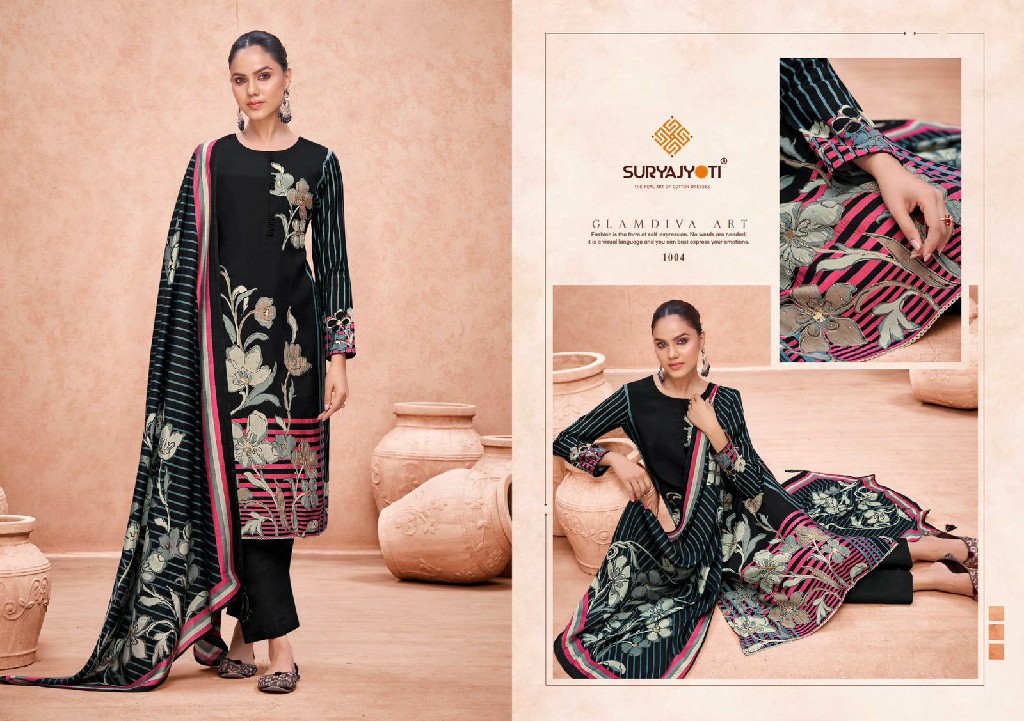 suryajyoti kashish vol 1 modal discharge print traditional Dress Material