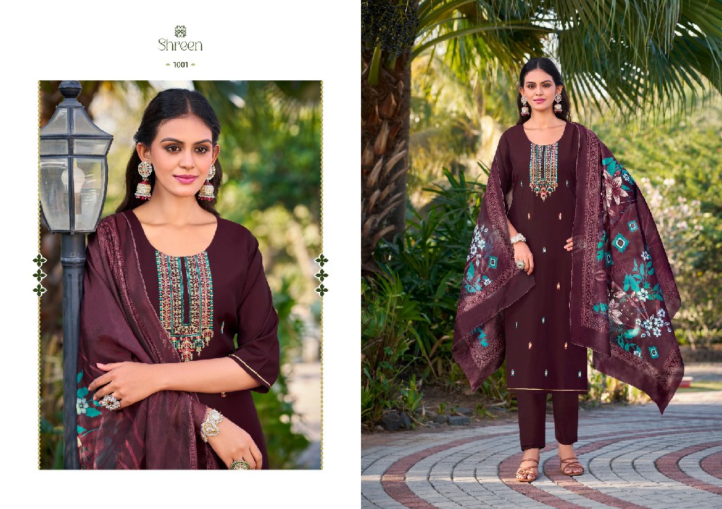 Shreen Alexa Vol-6 Wholesale Roman Silky Readymade 3 Piece Salwar Kameez