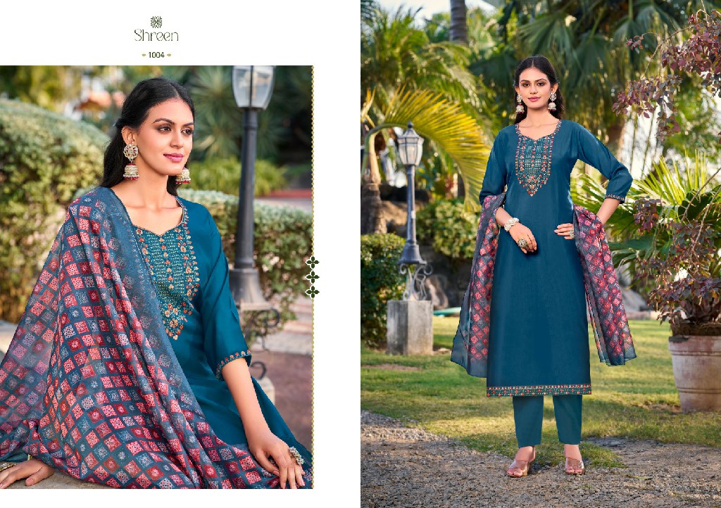 Shreen Alexa Vol-6 Wholesale Roman Silky Readymade 3 Piece Salwar Kameez