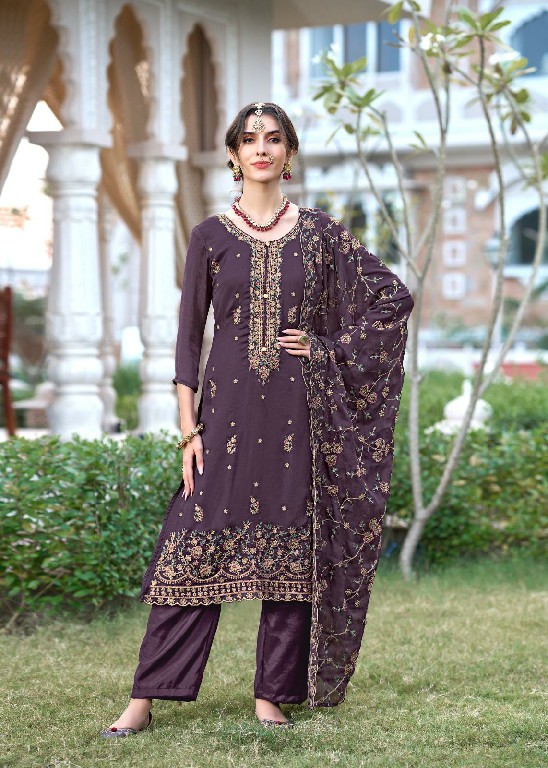 Bela Lyra Wholesale Chinon Silk Fabrics Straight Function Wear Salwar Kameez