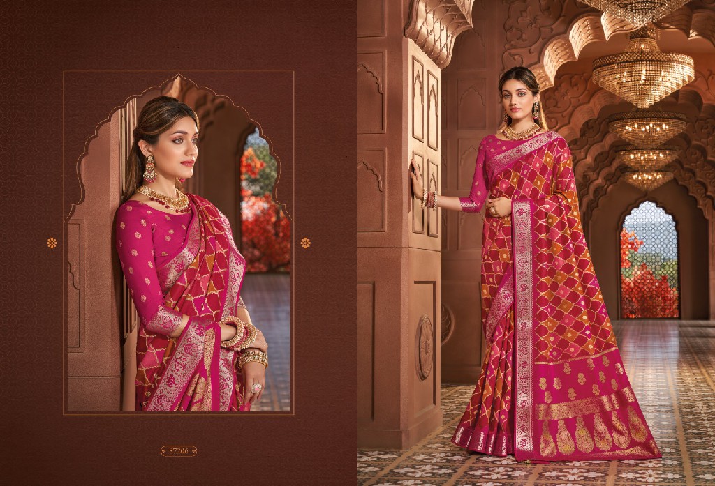 vipul fashion launch angora silk 87201-87208 party wear saree online