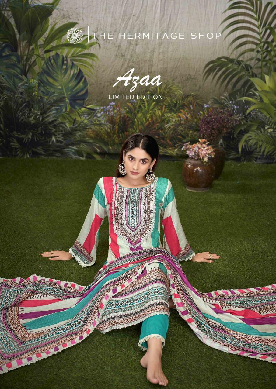 the hermitage shop present azaa vol 2 viscose digital print pakistan salwar suits