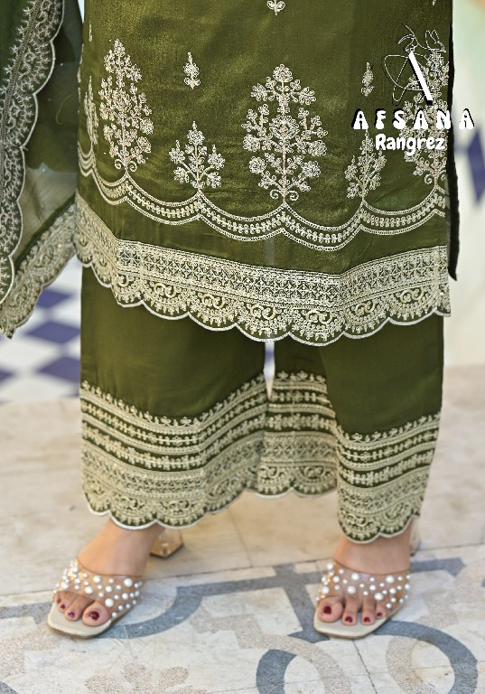 Afsana Rangrez Wholesale Vichitra With Cording Work Readymade Suits