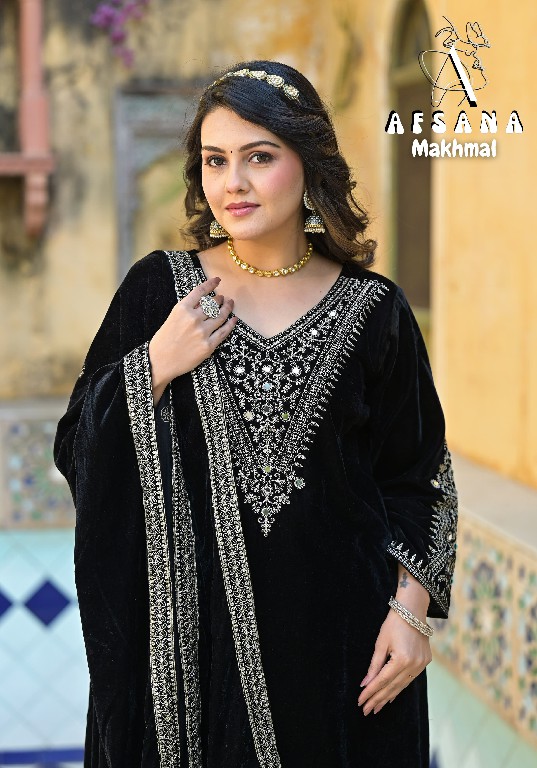 Afsana Makhmal Wholesale Velvet With Cording Work Winter Suits