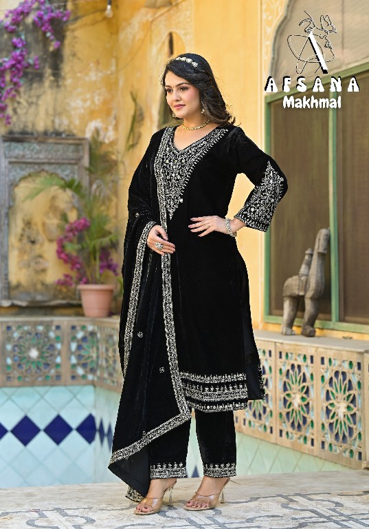 Afsana Makhmal Wholesale Velvet With Cording Work Winter Suits